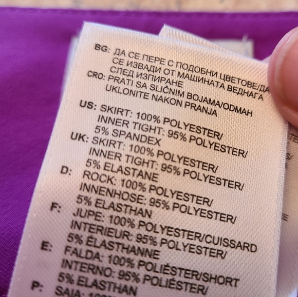 Adidas Climacool Purple Lined Athletic Skirt in Size 12 - Picture 4 of 8